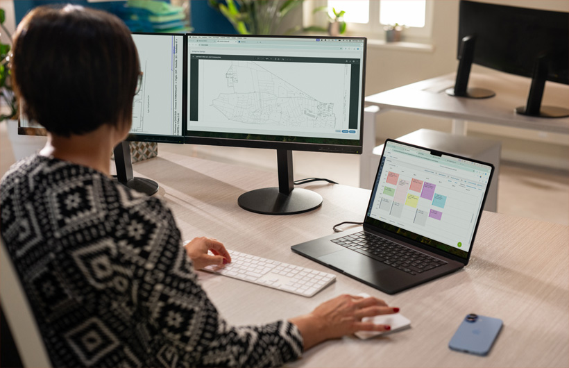 Med Magic Trackpad kan medarbejderne zoome ind på eller rotere dokumenter med enkle bevægelser.