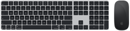 Vedere de sus a tastaturii Magic Keyboard cu Touch ID și Magic Mouse