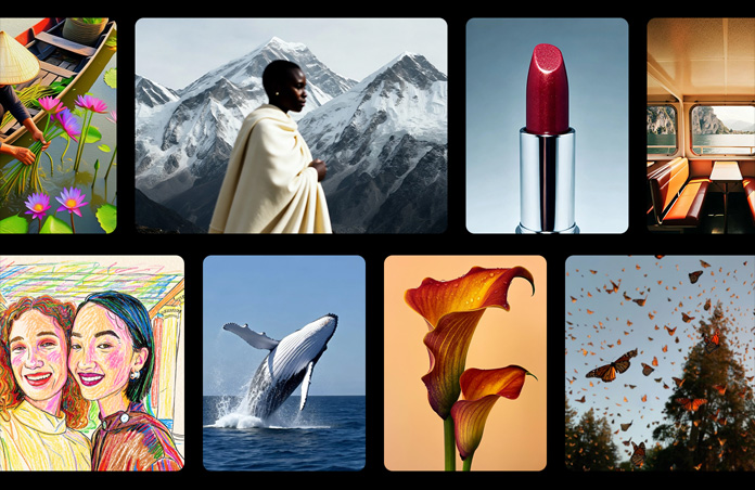 Galerie d’images dans différents styles créées avec Image Playground.