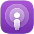 Symbool van Apple Podcasts-app