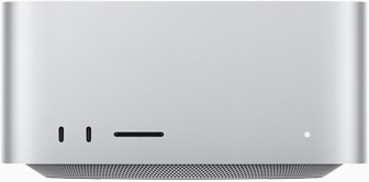 Front view of Mac Studio.